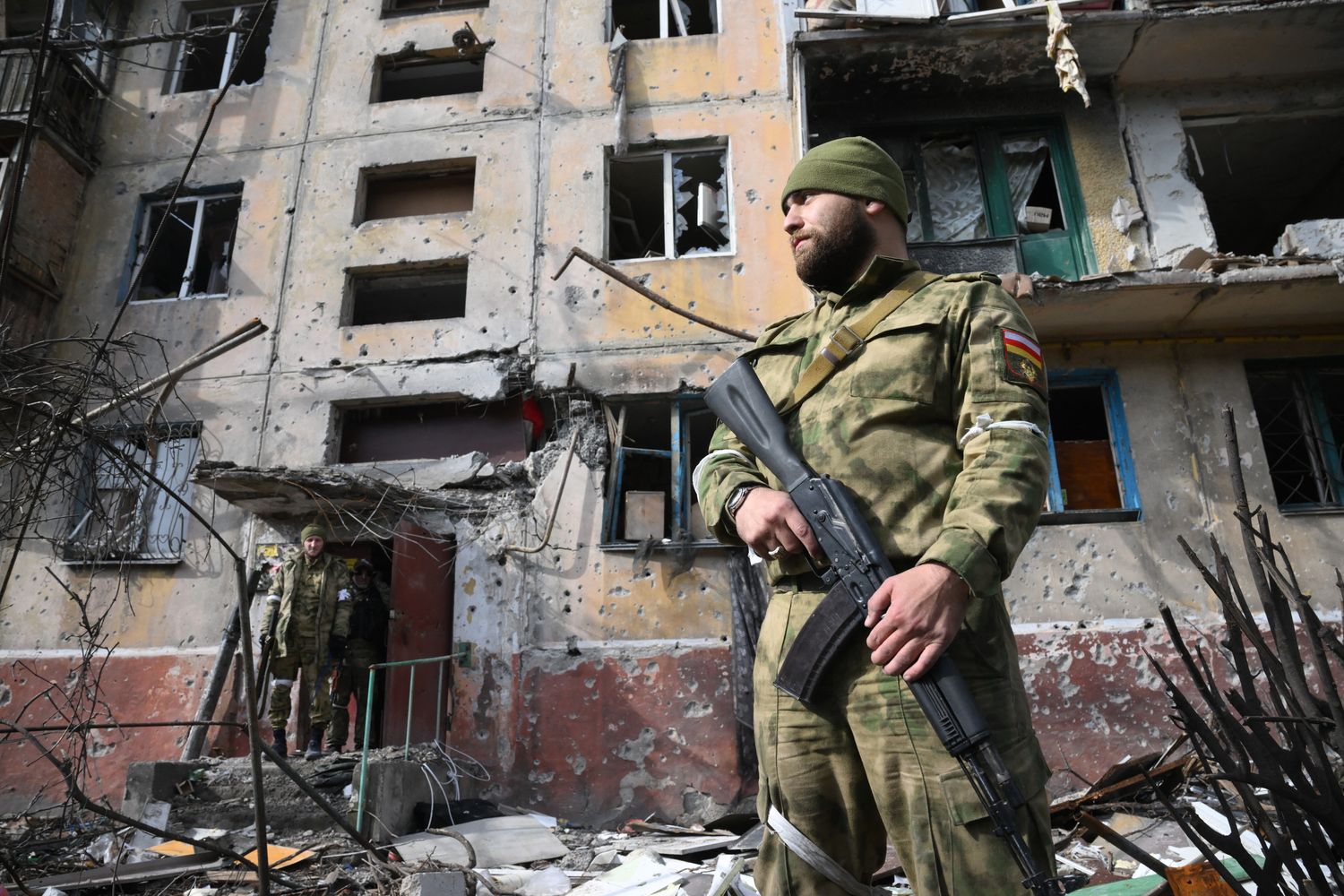 Un soldato a Donetsk