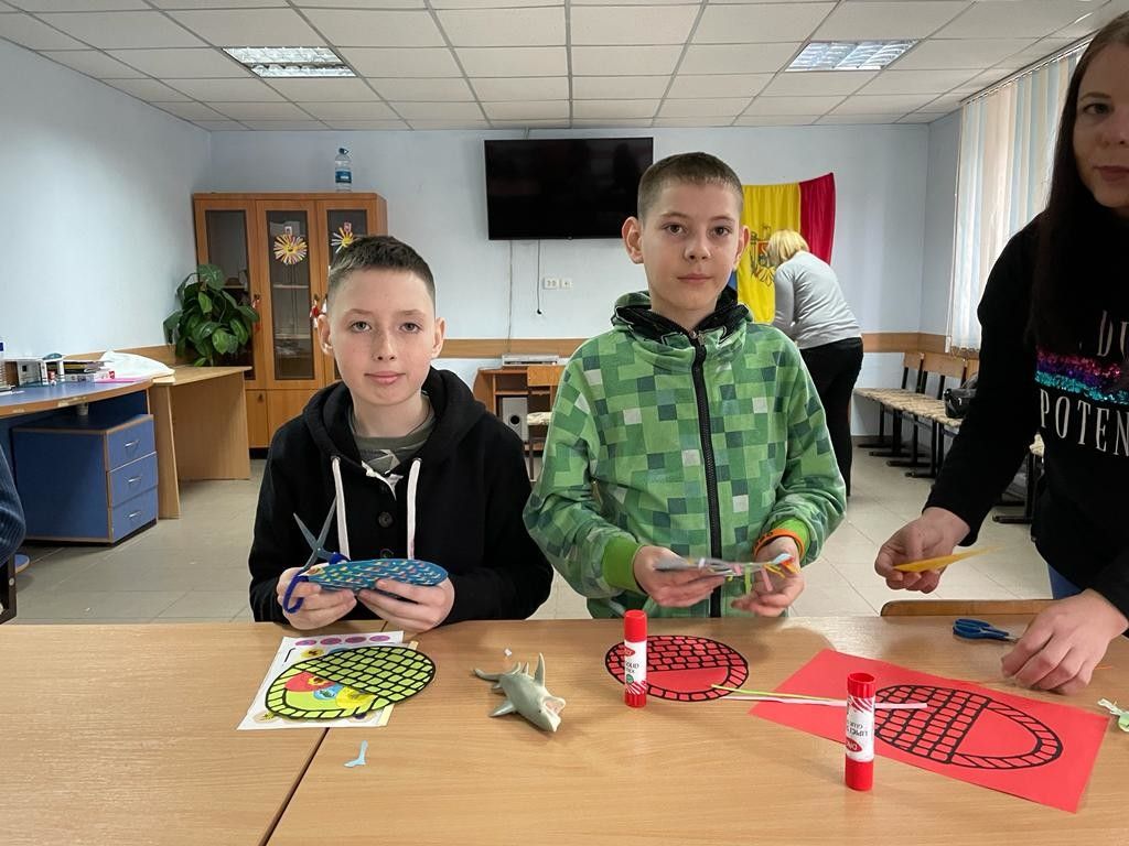 Due bambini ucraini in Moldavia