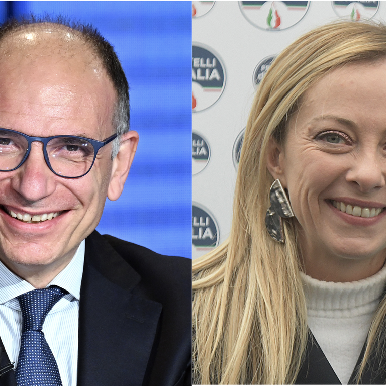 Enrico Letta e Giorgia Meloni