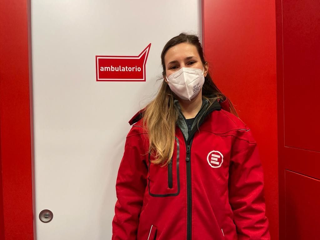 Un'infermiera di Emergency