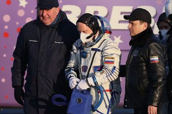 Astronauta russo in procinto di partire per una missione spaziale sulla Iss