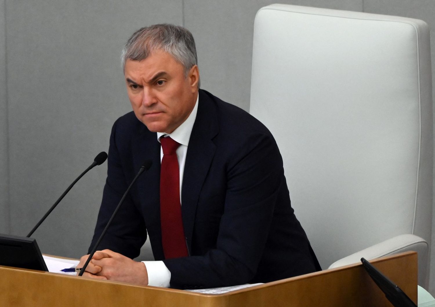 Il presidente della Duma, Vyacheslav Volodin
