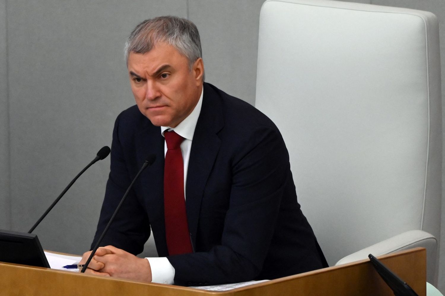 Il presidente della Duma, Vyacheslav Volodin