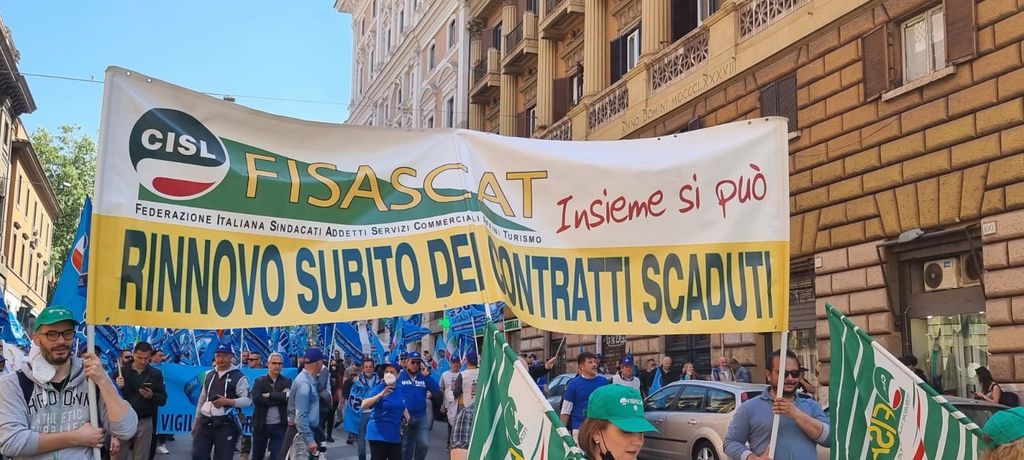 Corteo delle guardie giurate a Roma&nbsp;