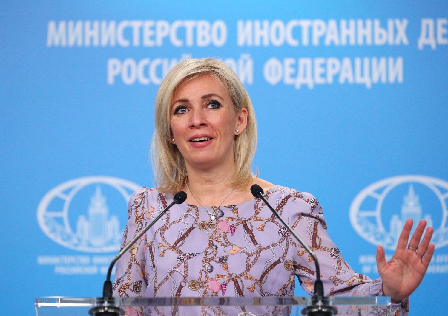 La portavoce del ministero degli esteri russo Maria Zakharova