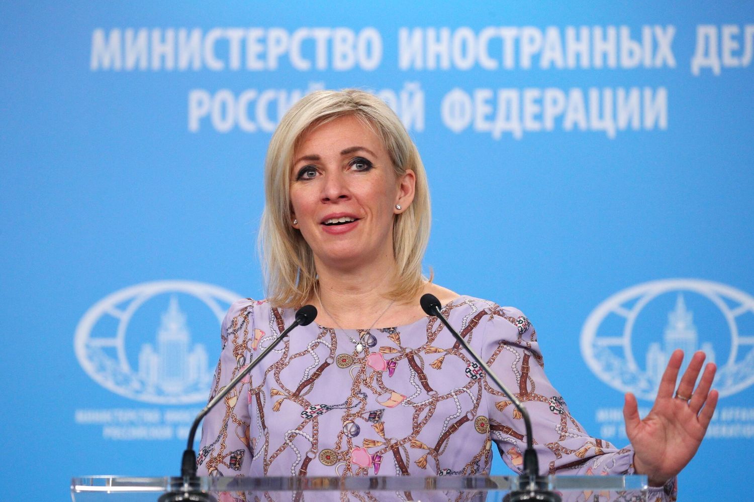 La portavoce del ministero degli esteri russo Maria Zakharova