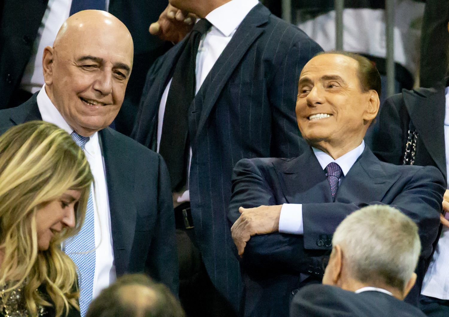 Adriano Galliani e Silvio Berlusconi