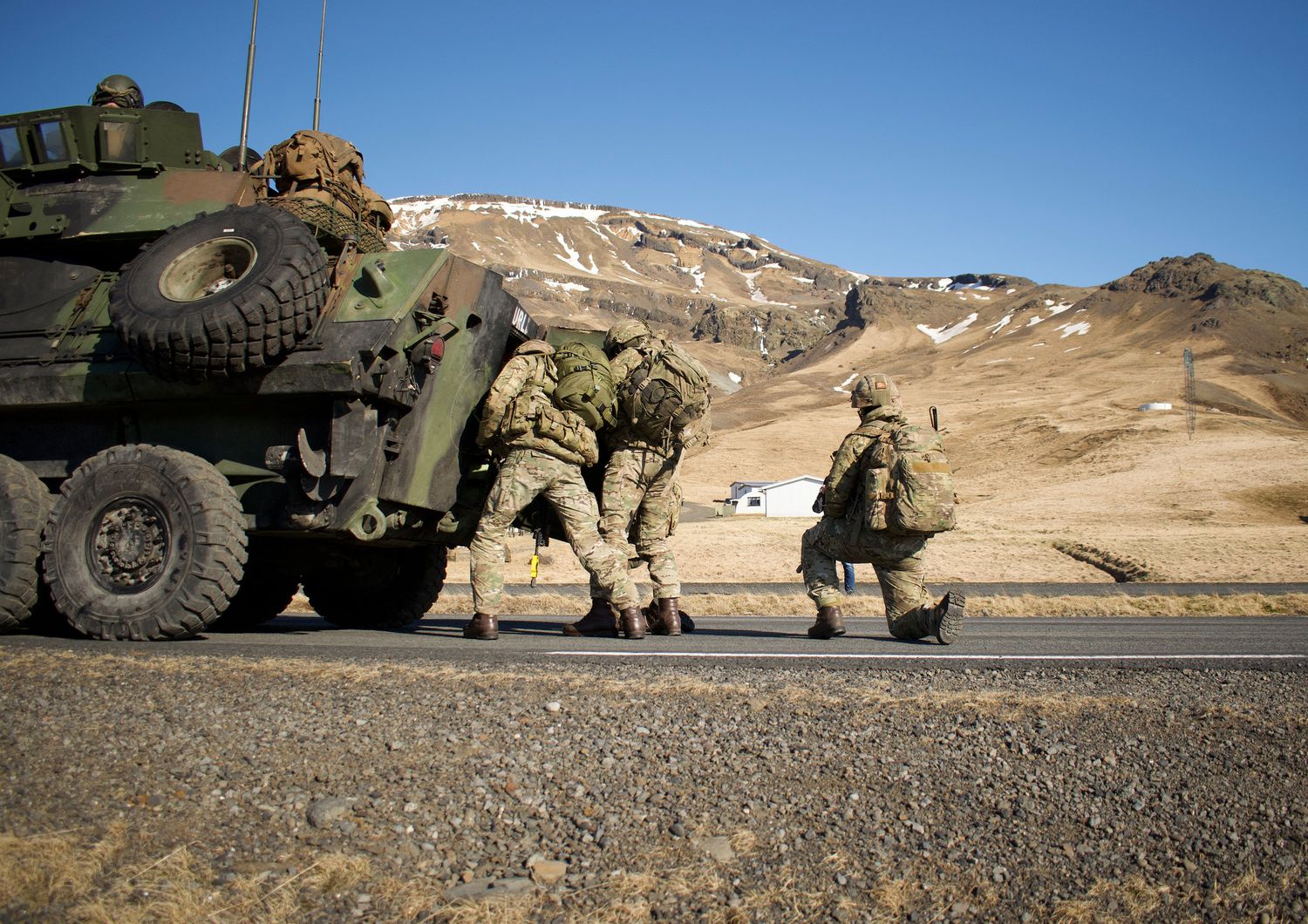 Marines americani durante un'esercitazione