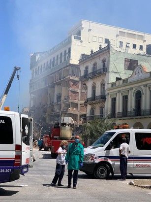 L'esplosione in un albergo all'Avana