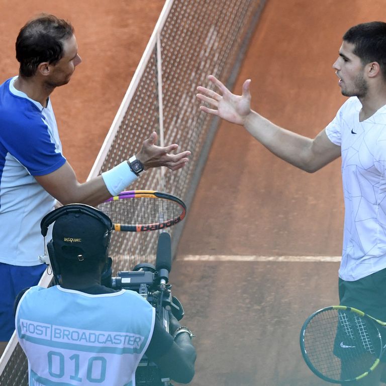 Rafael Nadal e Carlos Alcaraz&nbsp;