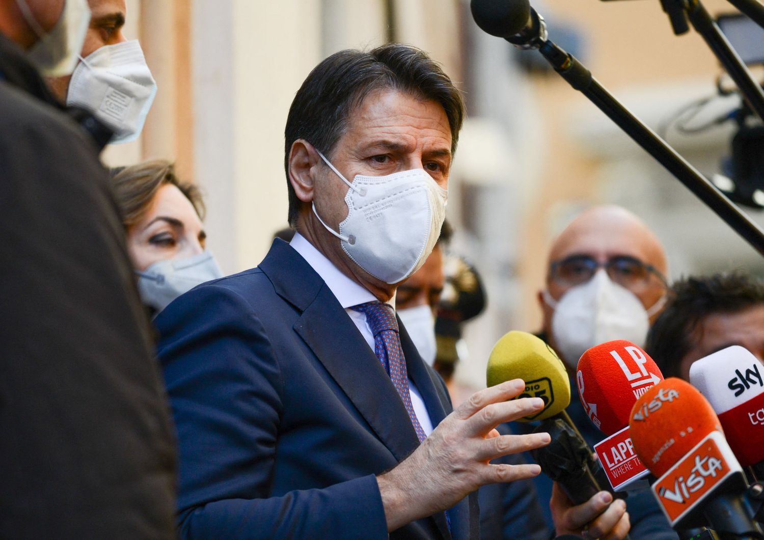 Il leader del Movimento 5 stelle Giuseppe Conte&nbsp;