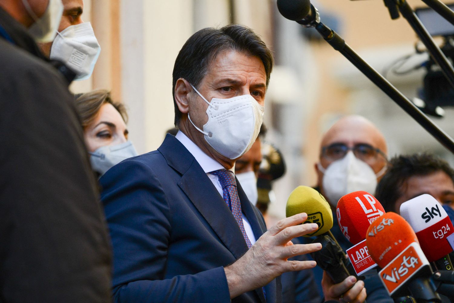 Il leader del Movimento 5 stelle Giuseppe Conte&nbsp;