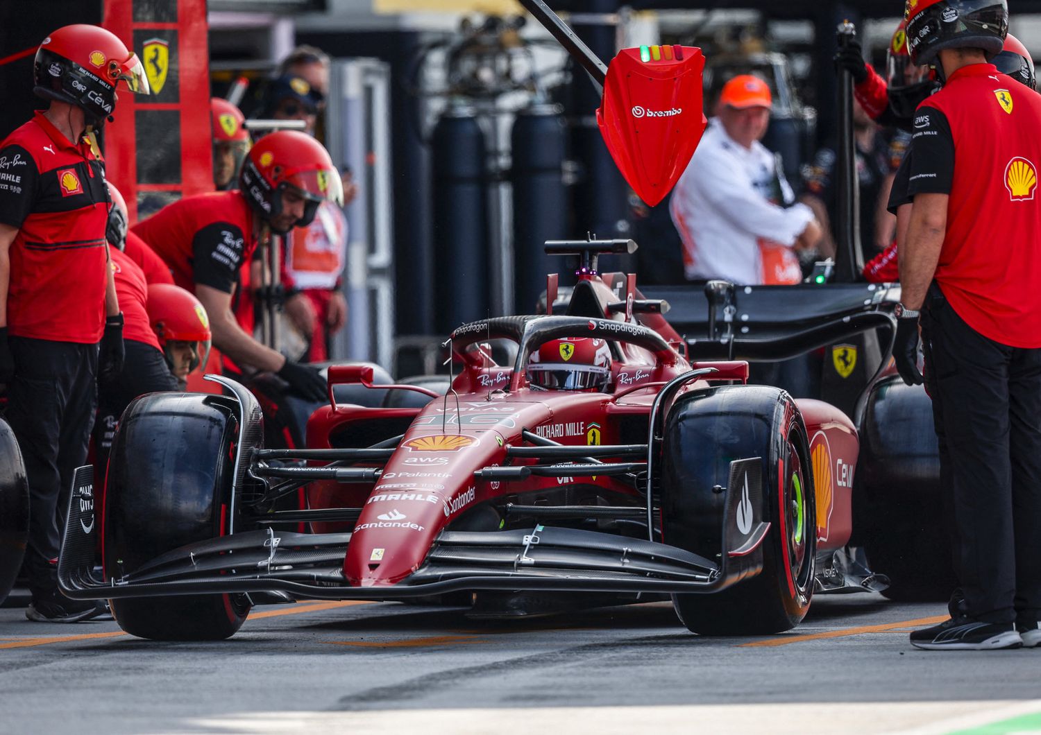 La Ferrari di Charles Leclerc al Gp di Miami&nbsp;