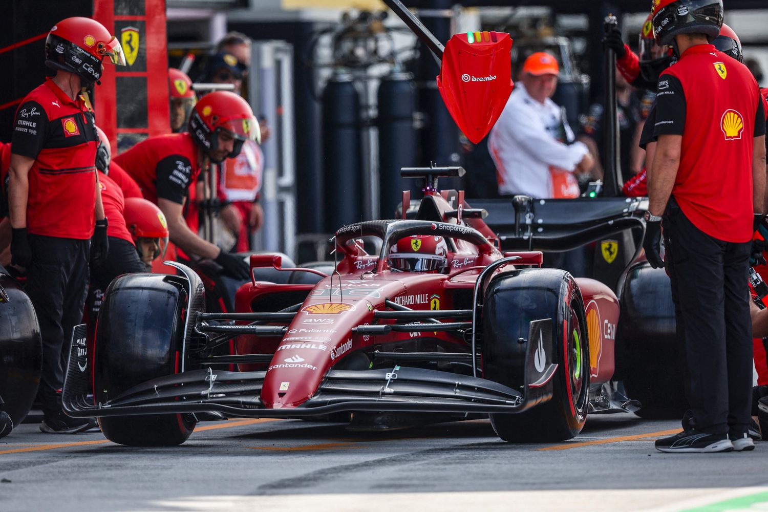 La Ferrari di Charles Leclerc al Gp di Miami&nbsp;