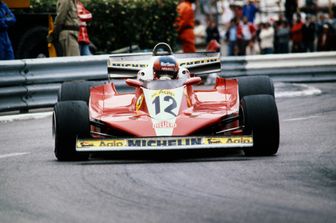 Villeneuve alla guida della Ferrari a Monaco nel 1978