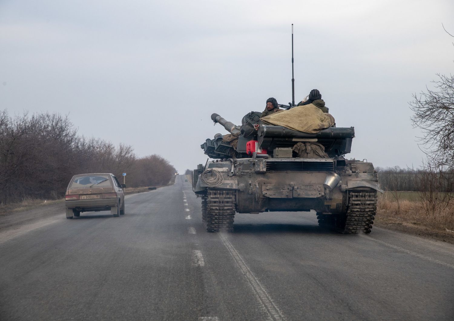 Carro armato russo a Mariupol&nbsp;