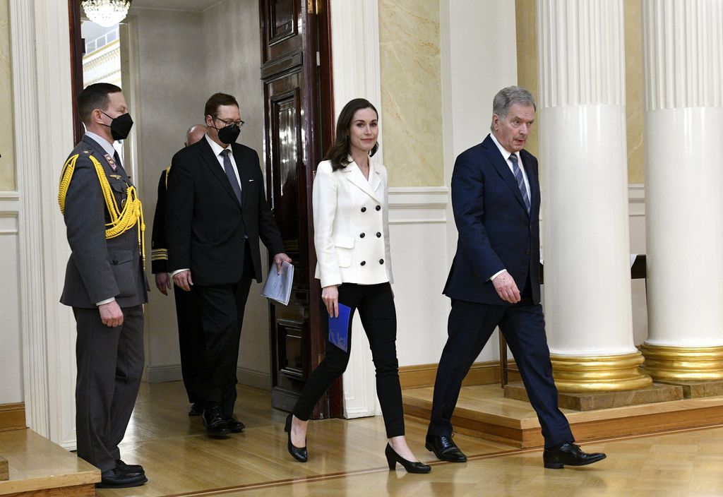 La premier Sanna Marin e il presidente Sauli Niinisto