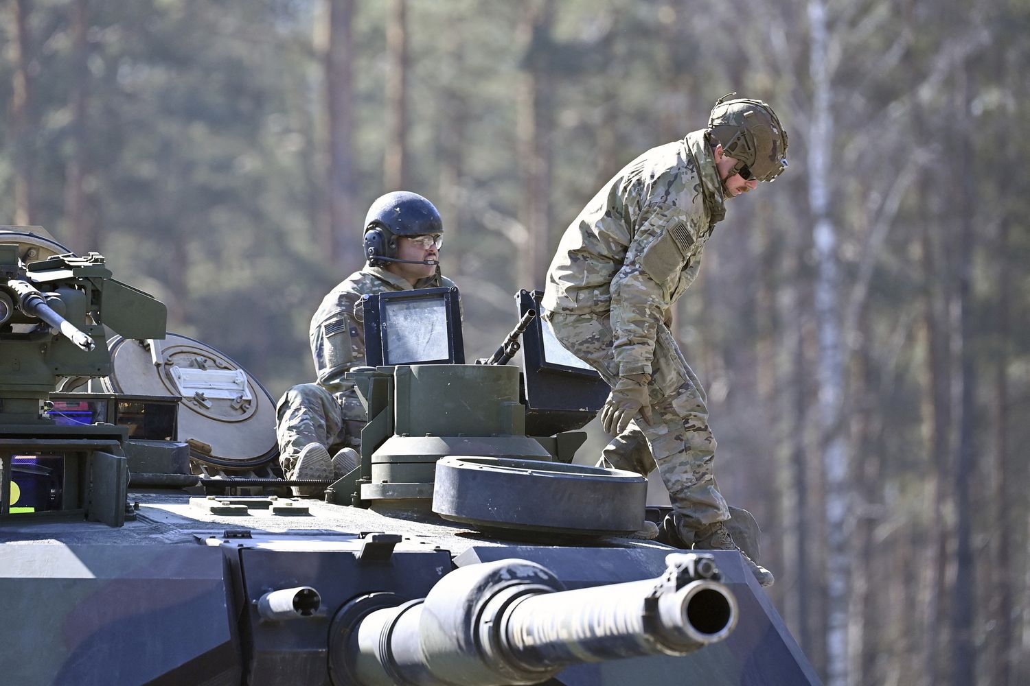 Soldati americani durante un'esercitazione