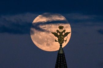 La Luna avvistata a Mosca