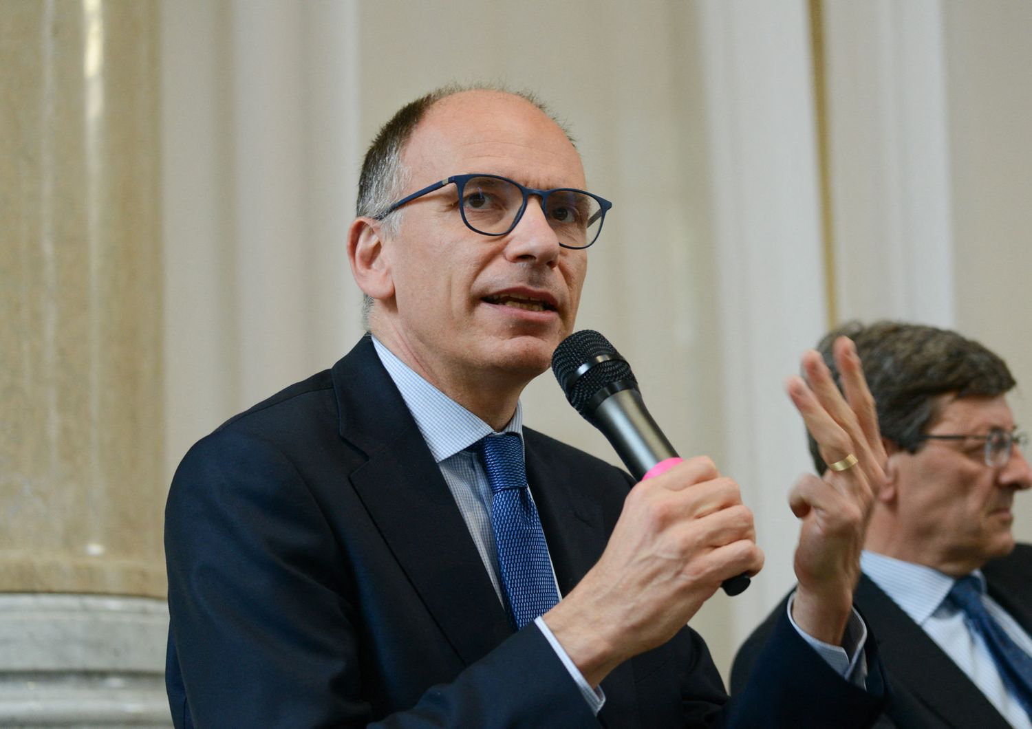 Il segretario del Pd Enrico Letta&nbsp;