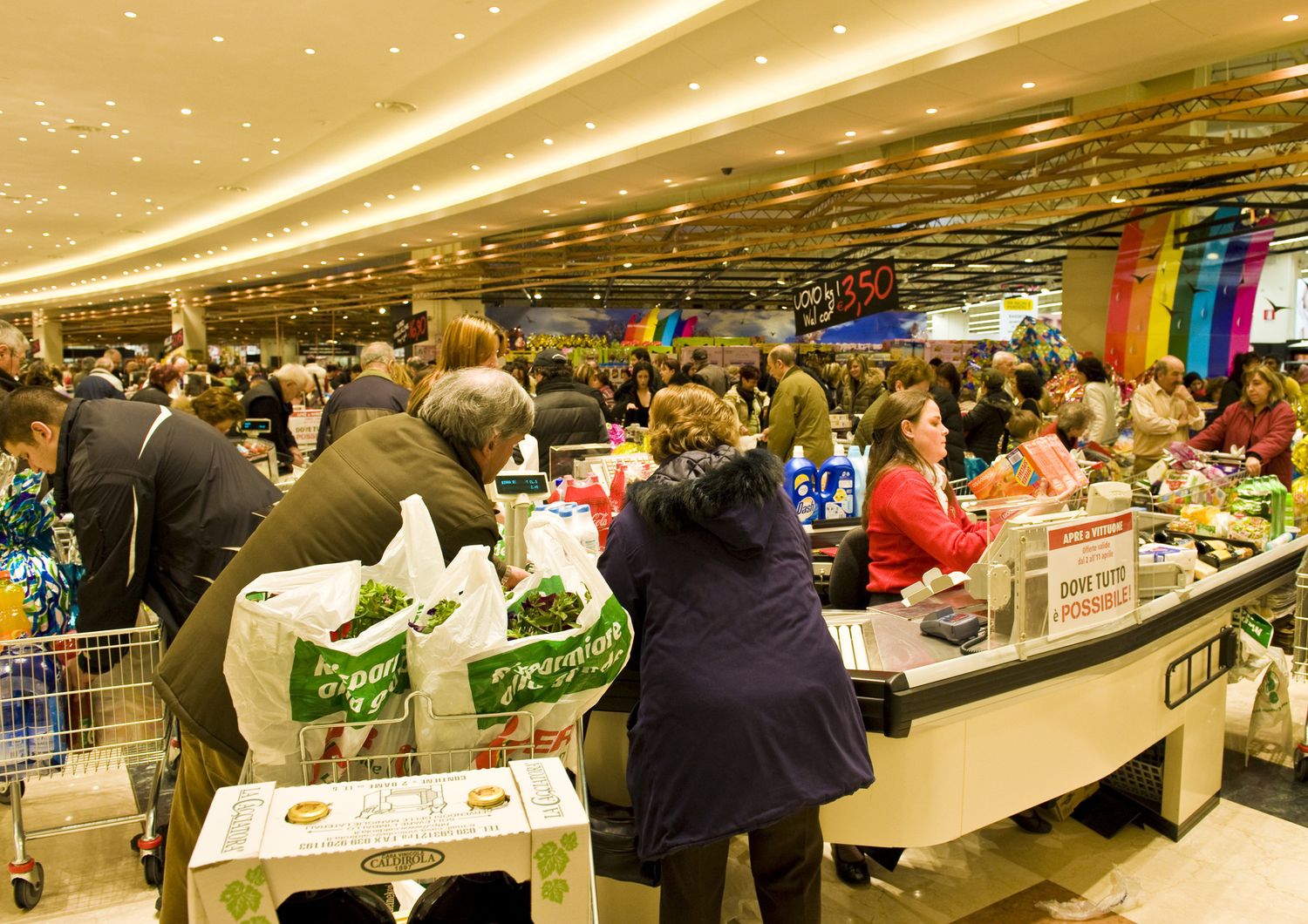 Un supermercato in Lombardia