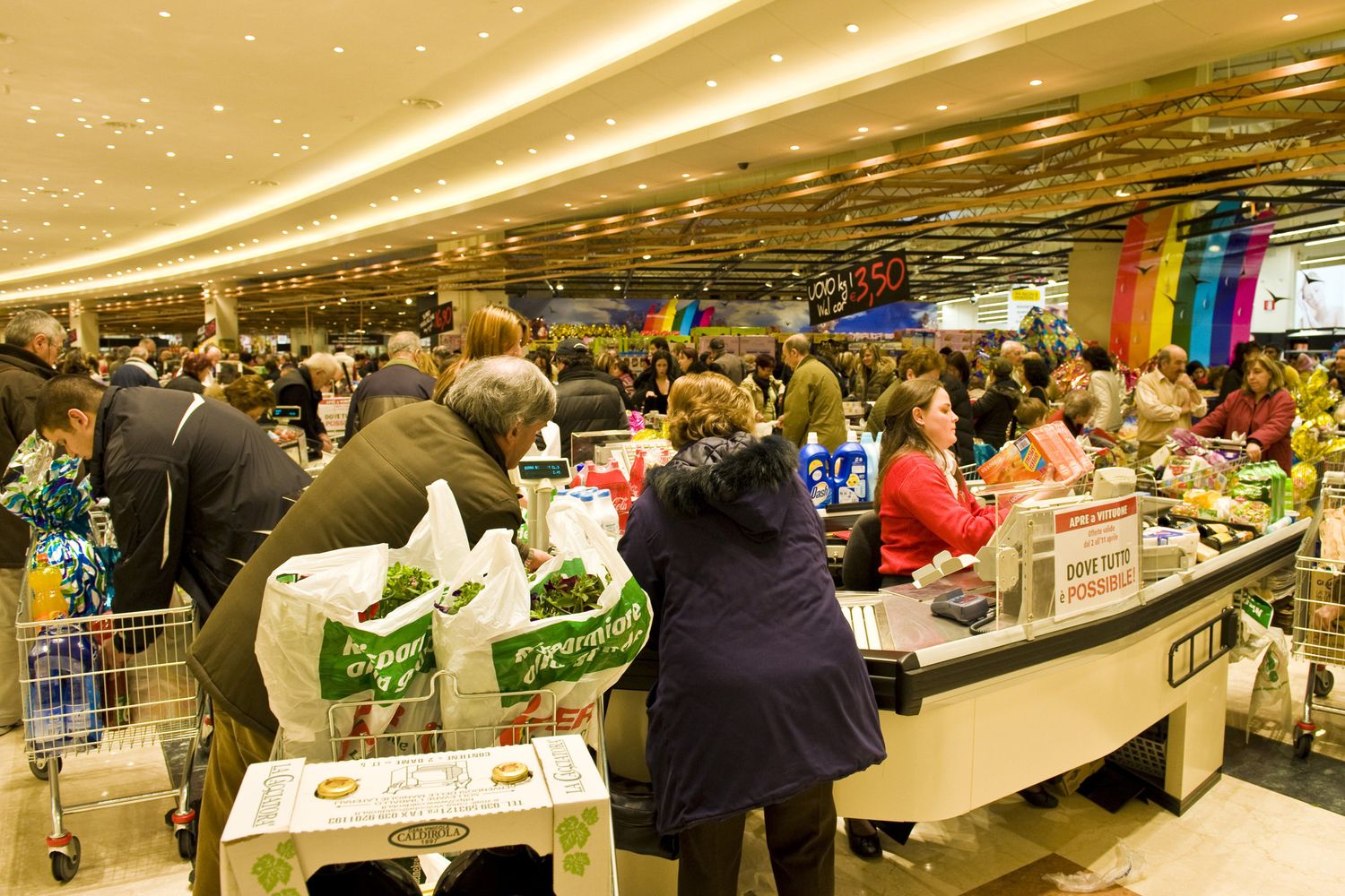 Un supermercato in Lombardia