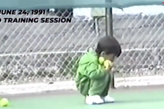 djokovic video bambino tennis 4 anni