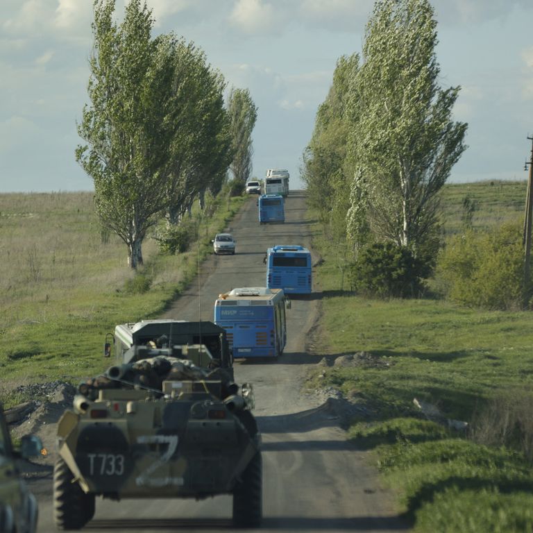 Trasferimento dei militari ucraini evacuati da Azovstal&nbsp;