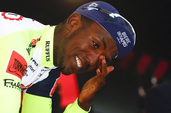 Il ciclista eritreo Biniam Girmay &nbsp;