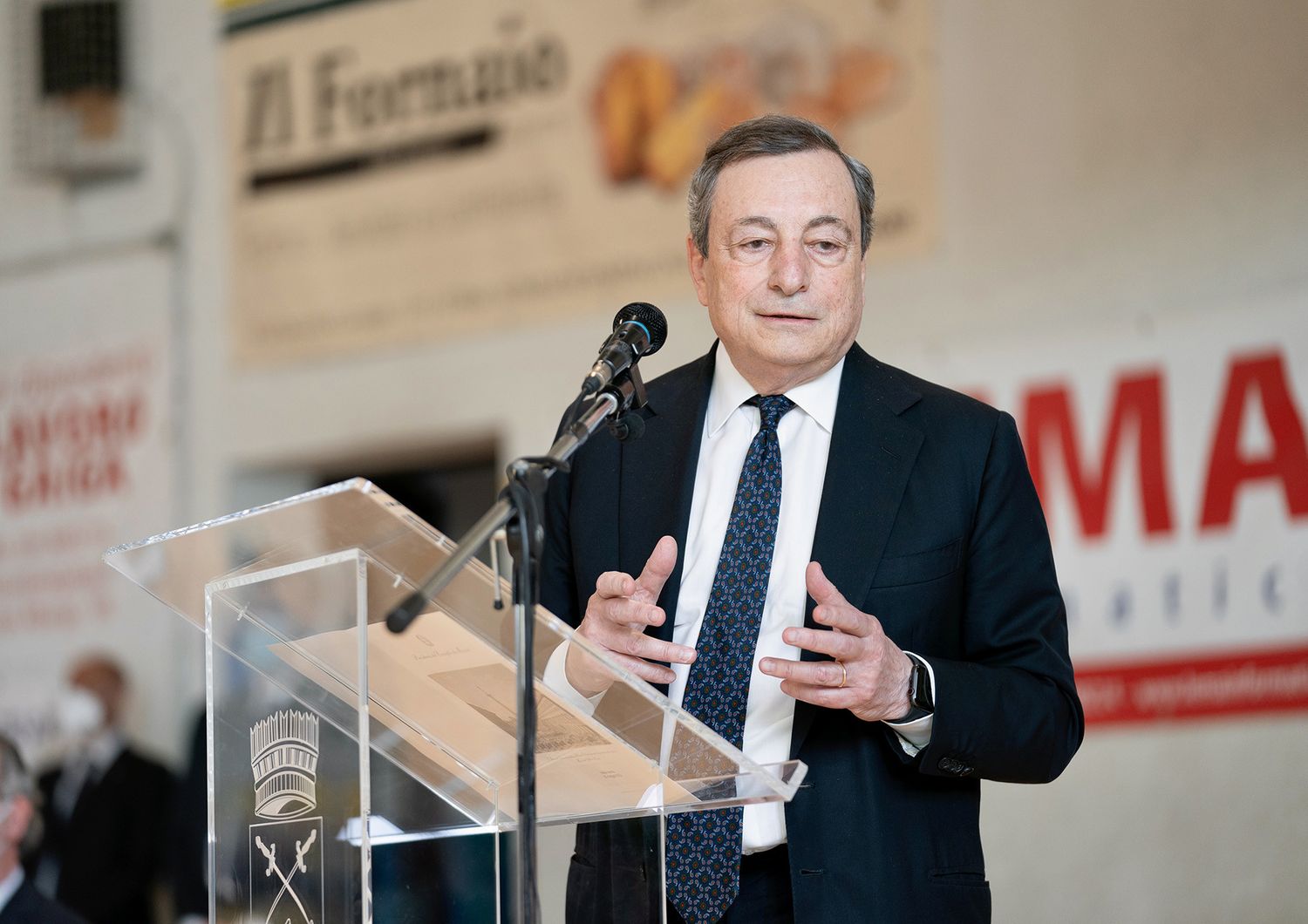 l Presidente del Consiglio, Mario Draghi