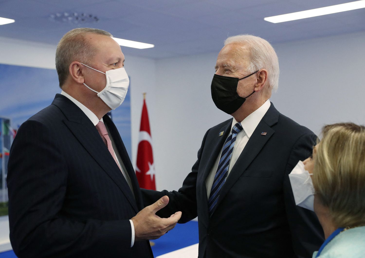 Recep Tayyip Erdogan  e Joe Biden&nbsp;