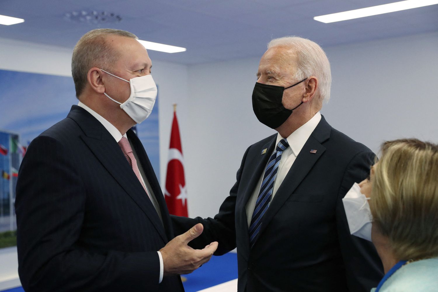 Recep Tayyip Erdogan  e Joe Biden&nbsp;