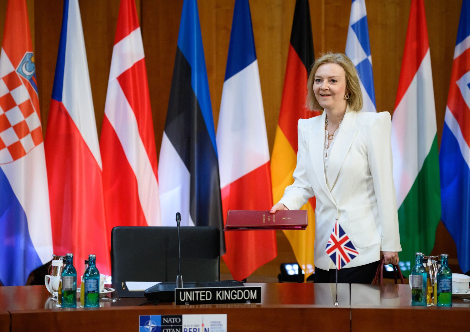 Il ministro degli Esteri britannico, Liz Truss&nbsp;