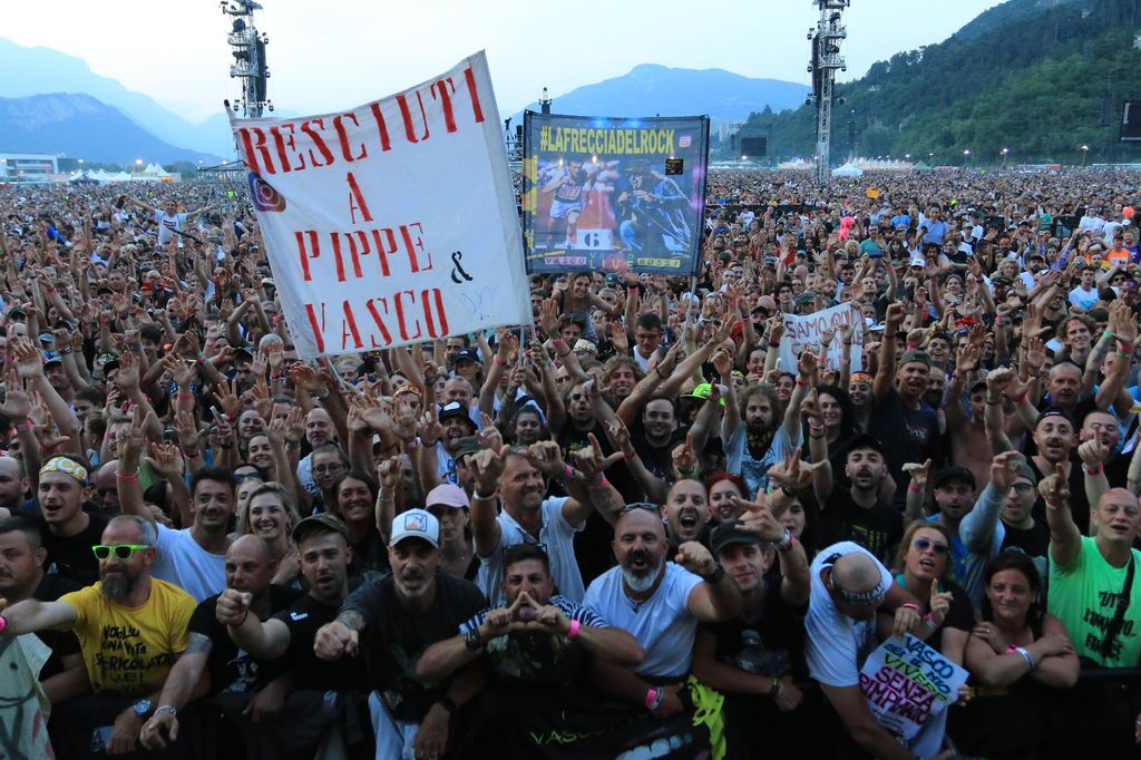 Il concerto di Vasco Rossi a Trento