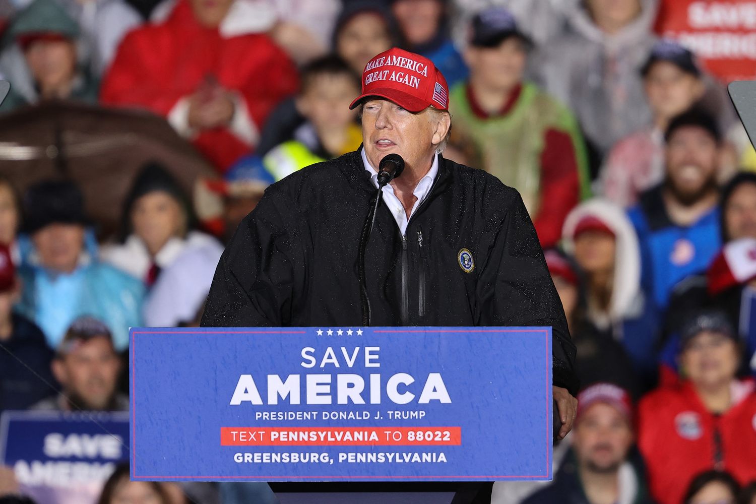 Donald Trump al comizio di&nbsp;Greensburg il 6 maggio