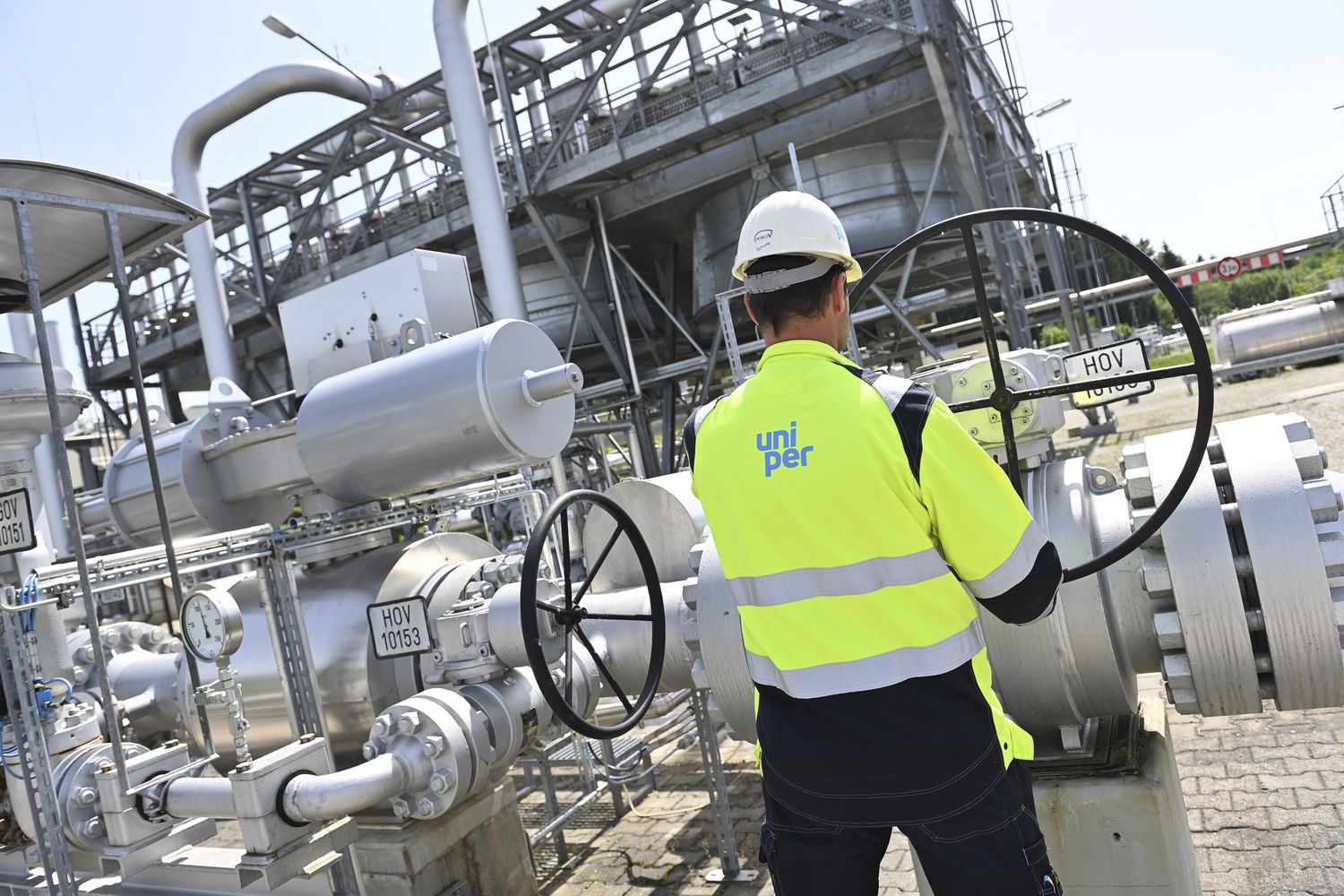 Un impianto per la ricezione di gas russo in Germania