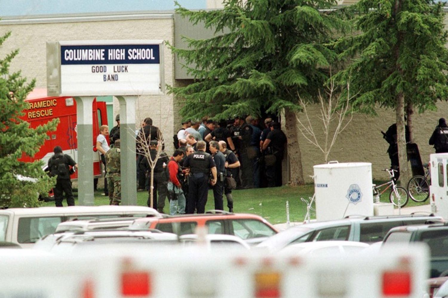 La strage all'interno della Columbine High shool nel 1999&nbsp;