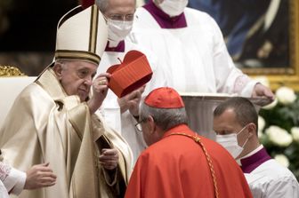 &nbsp;Papa Francesco durante il Concistoro del 2020