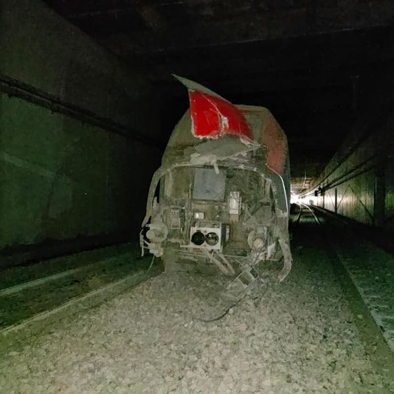 Il Frecciarossa deragliato a Roma