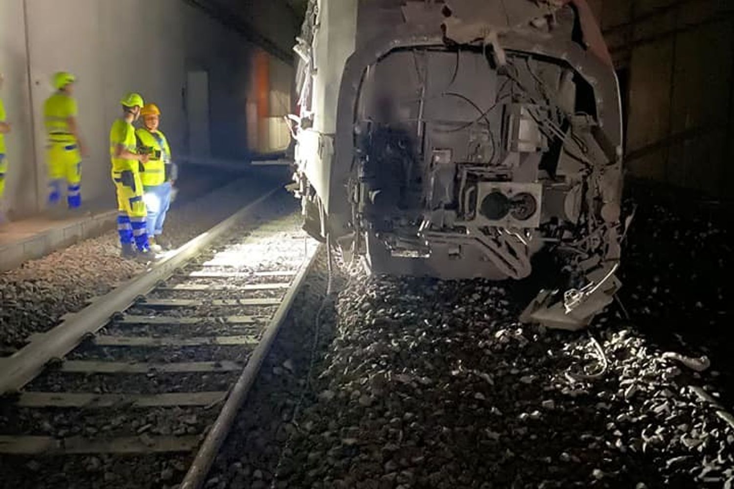 Il Frecciarossa deragliato a Roma&nbsp;