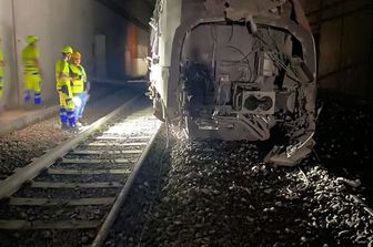 Il Frecciarossa deragliato a Roma&nbsp;