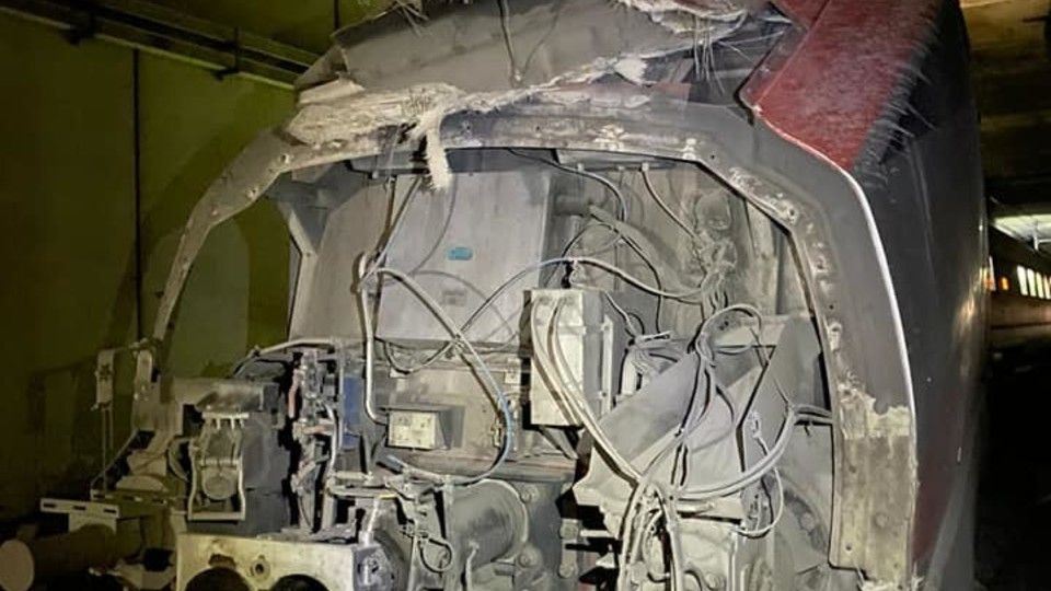 Il Frecciarossa deragliato a Roma