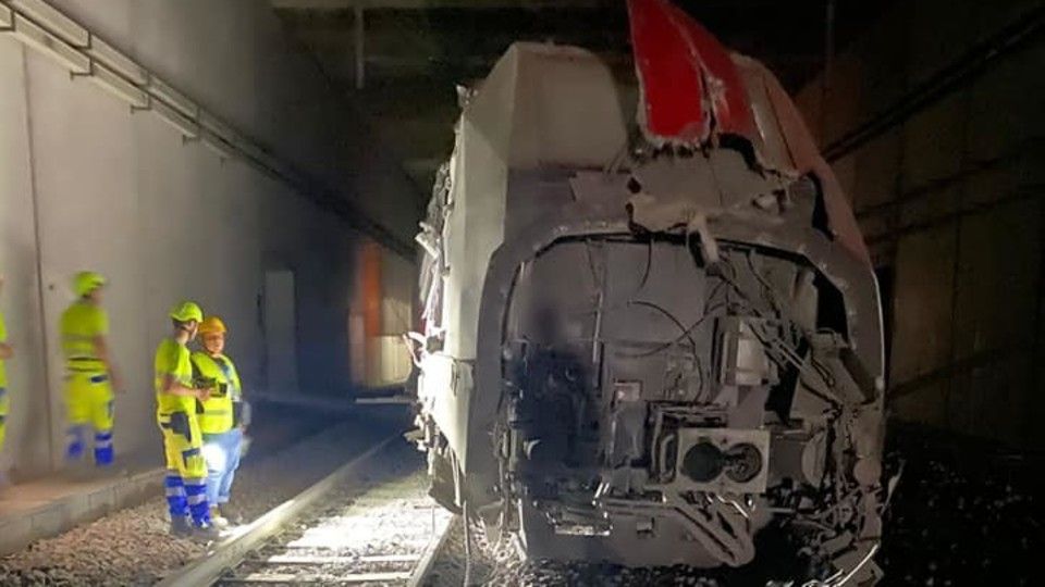 Il Frecciarossa deragliato a Roma&nbsp;
