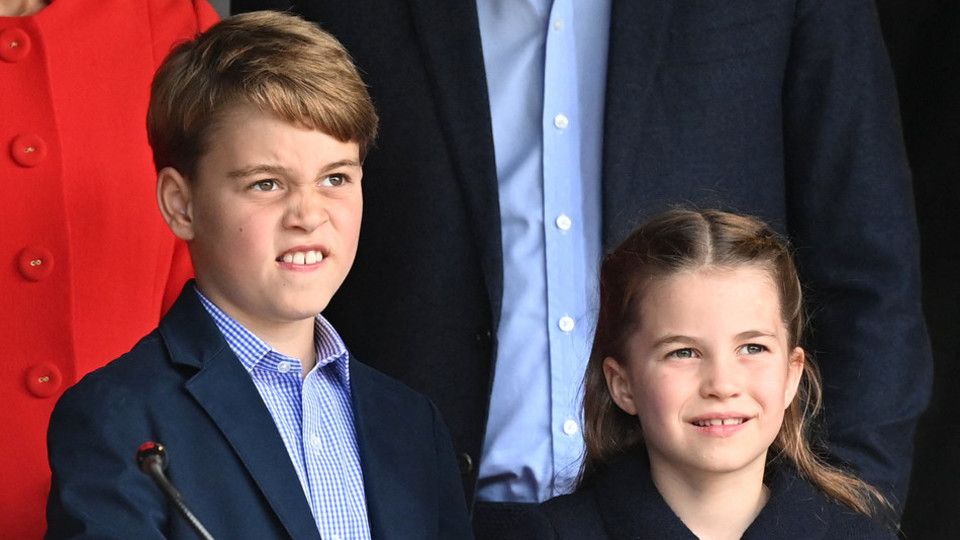 Una smorfia del principe George&nbsp;