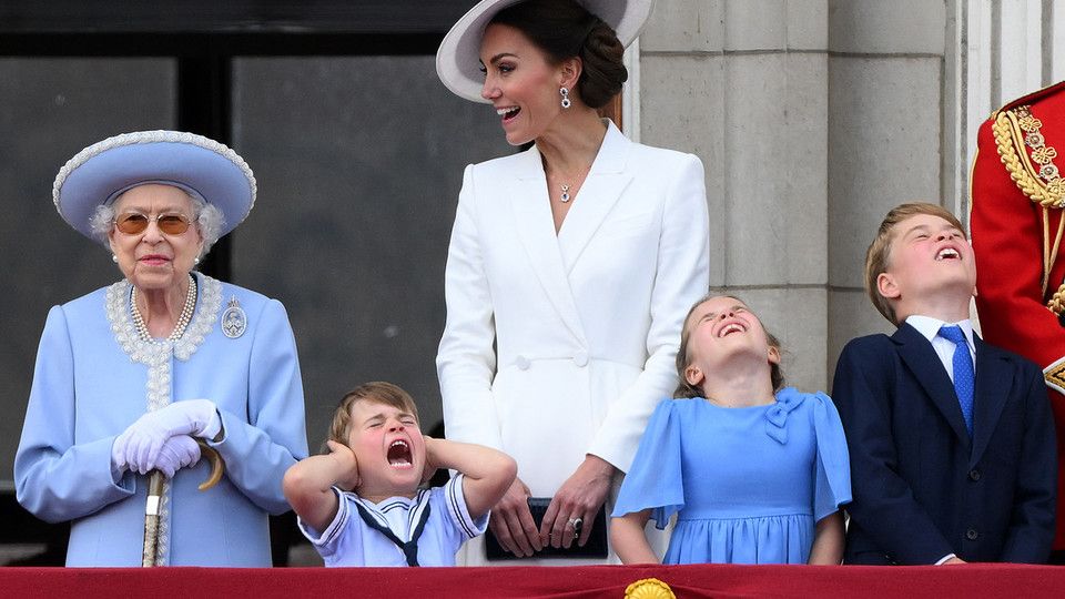 Una smorfia del principe George&nbsp;