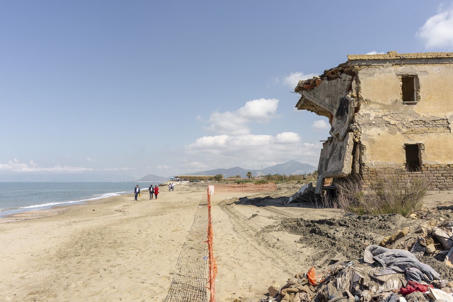 La spiaggia di Castel Volturno