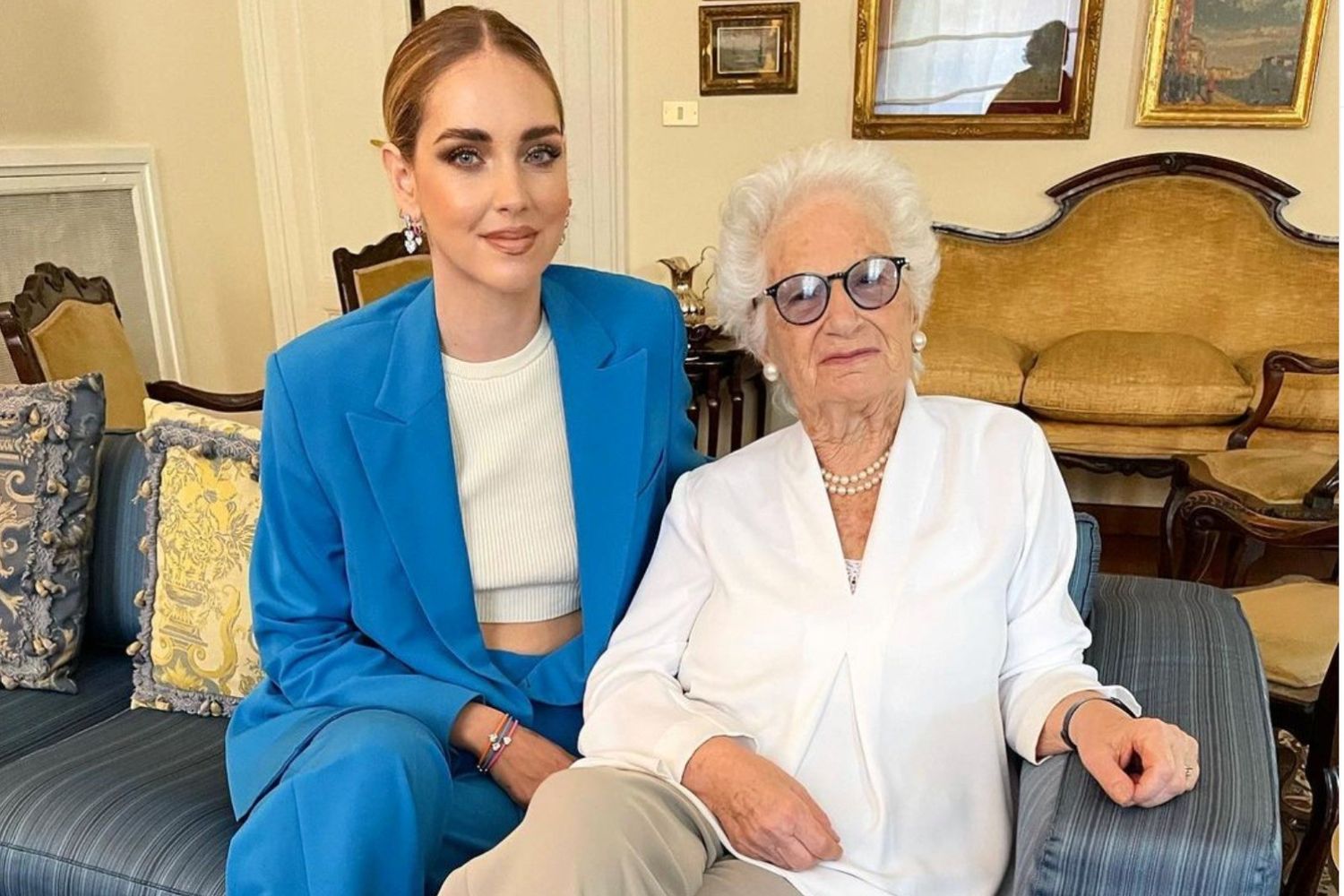 Chiara Ferragni e Liliana Segre da Instagram