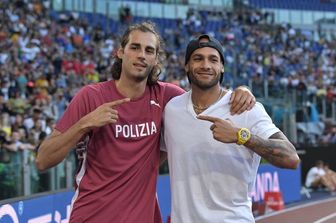 Gianmarco Tamberi e Marcell Jacobs&nbsp;