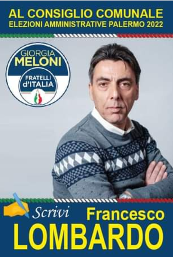 Il volantino elettorale di Francesco Lombardo&nbsp;