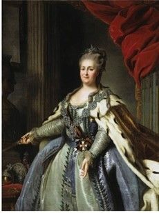 Ritratto di Caterina la Grande con un abito di Francesca Sanna Sulis